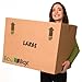 EcoBox Large Moving Boxes Genuine Size 24 x 18 x 18 Inches, Pack of 7 (V-6825)