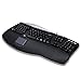 Adesso PCK-308UB - Tru-Form Pro Ergonomic Contour TouchPad USB Keyboard Black with Hotkeys