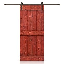 26 in. x 84 in. Mid-Bar Series Cherry Red Stained