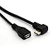 BSHTU 90 Degree Angled Micro USB Host OTG Cable for TV, GPS, Cellular Phones, Tablets