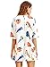 ROMWE Women's Summer Cute Birds Print Short Sleeve Loose Tunic Top Dress