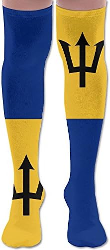 Barbados Flag Compression Socks Soccer Socks Knee High Socks Tall" 25.5 For Running,Medical,Athletic,Edema,Diabetic,Varicose Veins,Travel,Pregnancy,Shin Splints,Nursing.