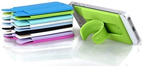 Smartphone Holder ,Flexible, Stick-on, Adhesive Credit Card Holder & Stand for Iphone 6, Iphone 6 Plus, Ipod Touch, Samsung S5, Samsung S6 Edge, & Android Smartphones（Pink)