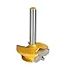 Yakamoz 1/4 Inch Shank 45 Degree Lock Miter Router Bit 1/2 Stock 45Degree Wood Locking Miter Joint Router Bit Milling Cutter Woodworking Tool for Wood MDF Plywood