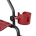 Medline Universal Cup Holder, Red - Versatile Mobility Accessory for Rollator Walkers, Transport Chairs, and Wheelchairs