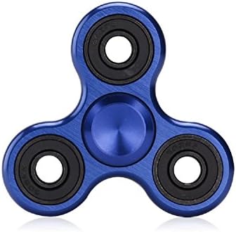 Tutent Brass Fidget Spinner Hand Spinner Anti-Anxiety Tri-Spinner Fidget Toy With Stainless Steel Ball Bearings (Blue)