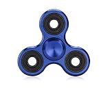 Tutent Brass Fidget Spinner Hand Spinner Anti-Anxiety Tri-Spinner Fidget Toy With Stainless Steel Ball Bearings (Blue)
