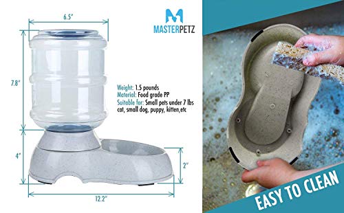 image for MASTERPETZ Automatic Dog Water Dispenser Station for Small and Medium 