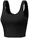 Fifth Parallel Threads FPT Womens Basic Crop Tank Top Black Small