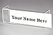 Plastic Products Mfg Single-Sided Cubicle Name Plate Holder 8-1/2