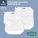 Juvale Collapsible Water Container - 4-Pack Foldable Plastic Water Bag Carrier, BPA Free, Portable Water Storage Tank Carriers for Camping, Outdoor, Hiking - Clear, 1.3 Gallons