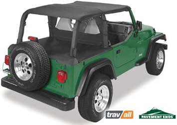 Pavement Ends By Bestop 41815 15 Black Denim Cargo Cover For 92 95 Wrangler Yj Tonneau Covers Amazon Canada