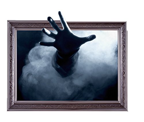 Kobwa(TM) 3D Fashion Creative High Definition Ghost Spooky Hand Auto-stick Wall Stickers with Kobwa's Keyring