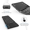 Folding Bluetooth Keyboard, Jelly Comb B003B Rechargeable USB Wired & Bluetooth Keyboard Dual Mode UK Layout with…