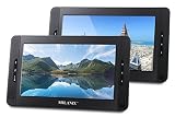 Milanix 10" Dual Screen Portable Dual DVD Player Ultra Thin with Built in 5 Hour Rechargeable Battery, SD/MMC & USB Input (Plays One Movie or Two Different Movies at The Same Time) MX102