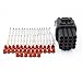 EMeskymall 2 Set 16 Pin Way Black Car Auto Motorcycle Waterproof Electrical Wire Connector Plug Fit 2.2mm Terminals Wire