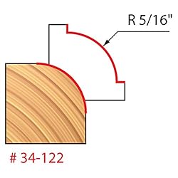 Freud 34-122: 5/16" Radius Rounding Over Bit with