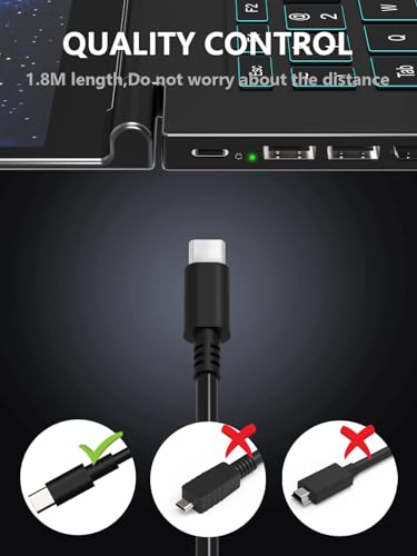 MIXYACEH 65W USB C Charger Fit for Huawei Lenovo HP Dell Asus Samsung Acer | Huawei Lenovo HP Asus Dell Samsung Acer Mac Book pro And All Computer or Smart Phones, Fast Type C AC Power Adapter Cord
