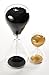 Atentif Hourglass Clock Timers—25 and 5 Minute—Black and Gold Sand—Productivity, Time Management, and Meditation Set—Pomodoro Technique—Office Zen