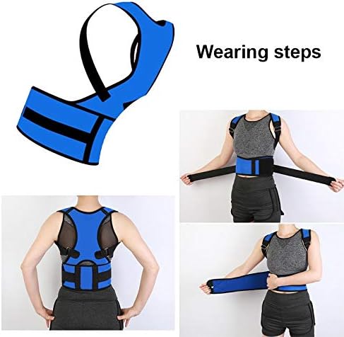 DAOCHAN Multi-Size Male and Female Sitting Corrector Improve Long-term Bad Posture Relieve Fatigue and Pain In Neck Shoulder and WaisAdjustable Back Straps To Correct Posture Specially Back Braces - Image 5
