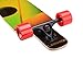 Playshion 39 Inch Drop Through Freestyle Longboard Skateboard Cruiser