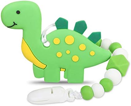 silicone dinosaur teether