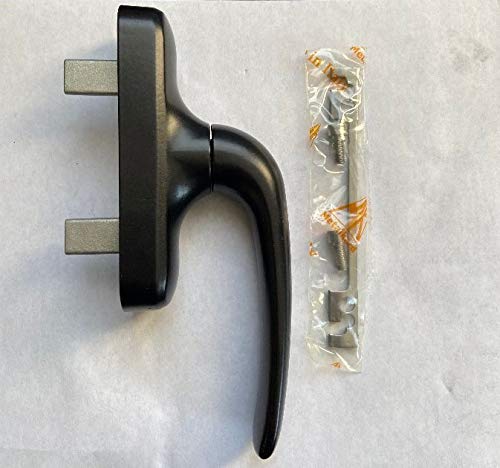 metalkard CREMONE WINDOW HANDLE ALUMINUM for INTERIOR (BLACK)