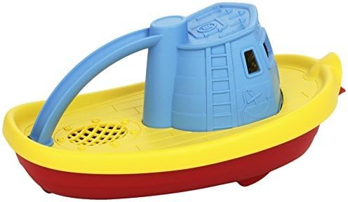 Green Toys Colourful Tugboat (Blue Handle) - Bath Water Toy by Green Toys