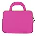 8.9-10.1 inch Tablet Sleeve, Evecase 8.9~10.1 inch Ultra-Portable Neoprene Zipper Carrying Sleeve Case Bag with Accessory Pocket - Hot Pink/Green