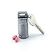 TISUR - Large, Solid, Titanium Single Chamber Keychain Pill Holder/Container for Men & Women ~ Holds Aspirin, Ibuprofen, Advil & Other Medications ~ Waterproof & Ideal Pill Fob for Travel ~ 2.6