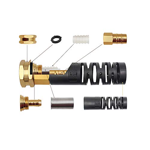 image for Cesun 25 Feet 304 Stainless Steel Metal Garden Hose with Solid Brass N