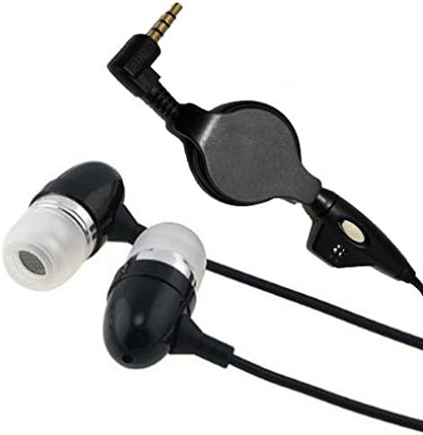 Neva WirelessRetractable Earphones for Galaxy A10e, Wired Headphones Handsfree Mic Headset 3.5mm Earbuds Earpieces Compatible with Samsung Galaxy A10e