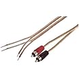 IEC 18 AWG 6' Speaker Wire Pair with RCA Males - Black/Red