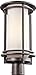 Kichler Lighting 49349AZ Pacific Edge 1-Light Post Mount, Architectural Bronze Finish with Satin Etched Cased Opal Glass