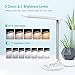 TaoTronics LED Desk Lamp Fast Wireless Charger, 7.5W for iPhone X, Plus, 10W for Galaxy, S9+, S8, S7 & Note 8 and All Qi-Enabled Devices, 5 Lighting Modes, USB Port (Upgraded Version), White