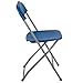 Flash Furniture Hercules Series Plastic Folding Chair - Blue - 650LB Weight Capacity Comfortable Event Chair - Lightweight Folding Chair
