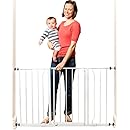 Regalo Easy Open 50 Inch Wide Baby Gate, Pressure Mount with 2 Included Extension Kits
