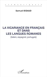 La  vicariance en français et dans les langues romanes