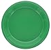 Amcrate Plastic Plate, 10.4 inches, Disposable, Green, Set of 50