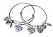 Infinity Collection Mother of the Bride & Mother of the Groom Gift Set - Mother of the Bride Bracelet & Mother of the Groom Bangle Bracelets, Wedding Party Gifts