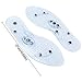 2 Pairs Acupressure Magnetic Massage Foot Therapy Reflexology Shoe Insoles, Breathable Deodorant Anti-Sweat Comfort Foot Therapy Reflexology Pain Relief