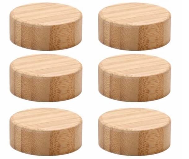 Happy Lemuro 6 bamboo lids for spice jars