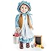 THE QUEEN'S TREASURES Officially Licensed Little House on The Prairie Mary Ingalls 18 Inch Doll, Comes with A Lunch Pail ,Food and Chalk Board. Compatible with American Girl