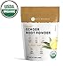 Ginger Root Powder Organic by Kate Naturals. Ground. Perfect For Tea, Smoothies and Cooking. Fresh Ginger Taste & Fragrance. Large Resealable Bag. Gluten-Free and Non-GMO. 1-Year Guarantee (12oz)