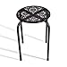 dar Living Daisy Metal Stool, Black (2-Pack)