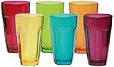 Circleware Overture Drinking Glasses, 12 oz., Multicolored