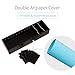 VPACK Business Card Holder Organizer with Up to 1000 Cards, Removable Dividers Business Card Case Holder Water Resistance Card Storage Box Organizer Office Business Card Holder(Black)