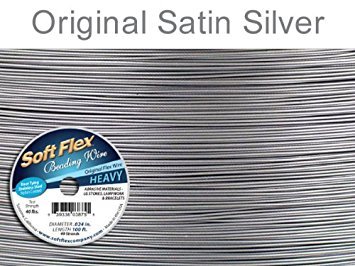 Soft Flex Original .024" 100 ft. Satin Steel Beading Wire