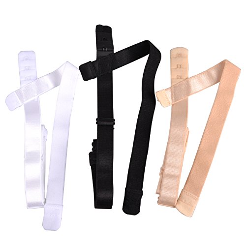 Lady Up 3 Pieces Fashionable Low Back Bra Converter Fully Adjustable Bra Strap Extender - Thumbnail 6