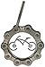 Velo Bling Designs Stainless Steel Heart Bicycle Key Chainthumb 1